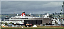 J3677 : Cruise ship "Queen Elizabeth", Belfast (July 2016) by Albert Bridge