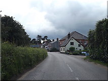 TM3569 : Entering Peasenhall on the A1120 Chapel Street by Geographer