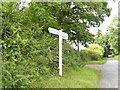 Signpost at Witherdon Cross