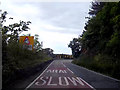 Approaching the sharp bend at Aber-Tafol