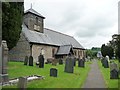 SO0998 : St Cynon church and churchyard, Tregynon by Christine Johnstone