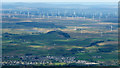 Neilston and Whitelee wind farm from the air