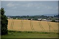 Looking across fields towards Ferry Road, The Strand and surrounding area