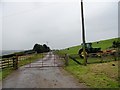 Track running west from Heugh farm