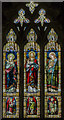 TG1222 : East window, St Michael and All Angels' church, Booton by Julian P Guffogg