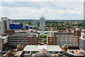 SP3378 : View of Coventry Centre, from the cathedral spire by Oliver Mills