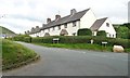 SO0288 : Houses on the south side of Ael y Bryn, Llandinam by Christine Johnstone