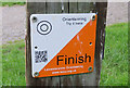 Orienteering Finish sign at Melton Country Park