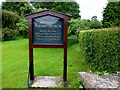 Church information board, Rossorry Parish Church