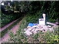 Redhill: fly tipping alongside Sandy Way