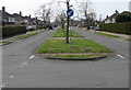 Keep Left sign, Benhall Avenue, Cheltenham