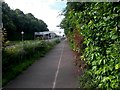 Ensbury Park: bridleway N03 converges with Boundary Road