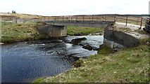 NC9048 : Halladale River and farm access bridge, Forsinain by Peter Bond