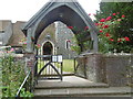 TQ9557 : Entrance to the Church of St Peter and St Paul, Newnham by Marathon