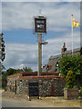 TM0178 : The White Horse Public House sign by Geographer