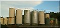 SE2728 : Disused industrial silos near Morley station by Stephen Craven