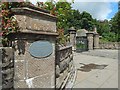 Centenary plaque at Balloch Park