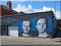 Mural on a wall at Kate Street, Leicester