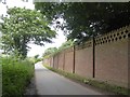 The wall of Horswell House grounds