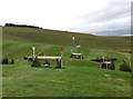 SU1674 : Barbury Castle Horse Trials: cross-country obstacles by Jonathan Hutchins