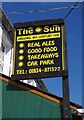 The Sun (2) - sign, St. Florence, Pembs