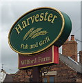 Sign for the Wilford Farm public house