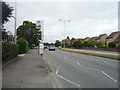 Bus stop on the A52