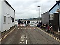 SX9372 : Waiting for the ferry to Shaldon, Lifeboat Lane, Teignmouth by Robin Stott