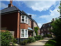 Modern houses near The River Avon, Pewsey