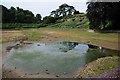 SP3645 : Drained Mirror Lake at Upton House by Philip Halling