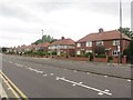 NZ2469 : Semi-detached houses alongside the Great North Road, Gosforth by Graham Robson