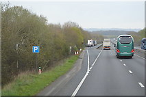 TQ5547 : Layby, northbound, A21 by N Chadwick