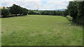 Grazing meadow and footpath down to Blagdon Lake