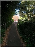SZ0791 : Westbourne: footpath A08 heads for Poole Road by Chris Downer
