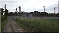 Electricity sub-station in the fields