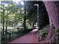 Westbourne: footpath A01 enters Alum Chine