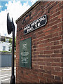 Plaque re  Chelsea Physic  Garden, Royal Hospital Road, Chelsea, London