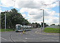 Outbound tram at Meadow Way