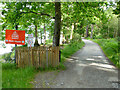 The West Highland Way by the drive to Rowardennan Lodge