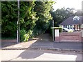 Charminster: footpath K03 from Burnham Drive