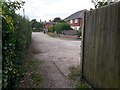 Wallisdown: footpath U15 emerges onto Bascott Close