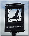 Sign for the Spread Eagle, Top of Ramsgreave