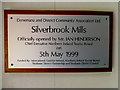 C4400 : Plaque, Silverbrook Mills (2) by Kenneth  Allen