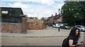 View up Water Lane from The Embankment