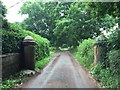 Butterton: old gateposts on Park Road