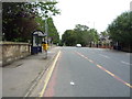 Bus stop and shelter on Colne Road (A682)