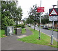 Telecoms cabinets at the edge of Ringland, Newport