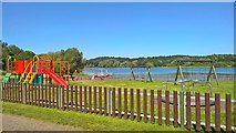 SK6139 : Play area in Colwick Country Park by Chris Morgan