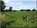 Public footpath and stile near Cross Roads Farm