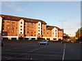 Empty Carpark opposite Flats on Sopwith Way